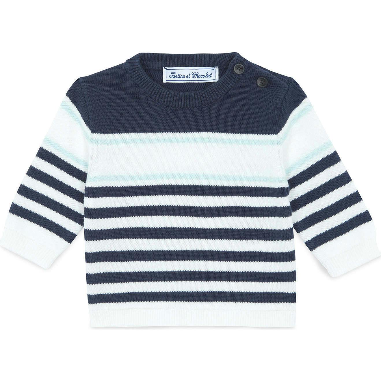 TARTINE ET CHOCOLAT Sailor Stripes Baby Sweater