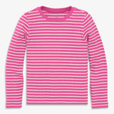 Kids long sleeve rib tee in stripe