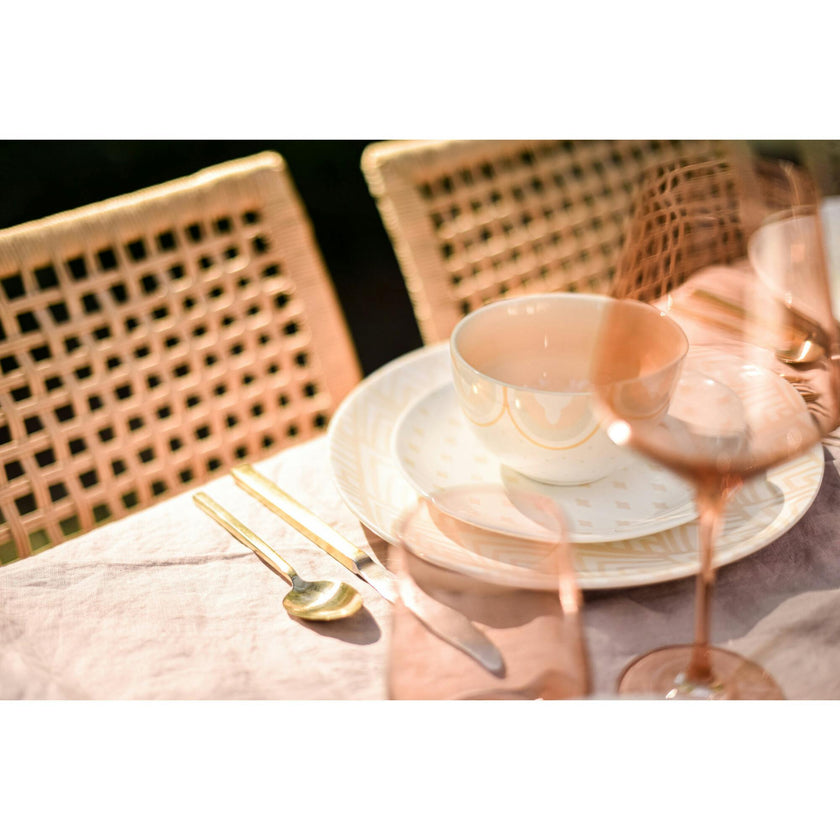 Blush Arabesque Trim Small Bowl