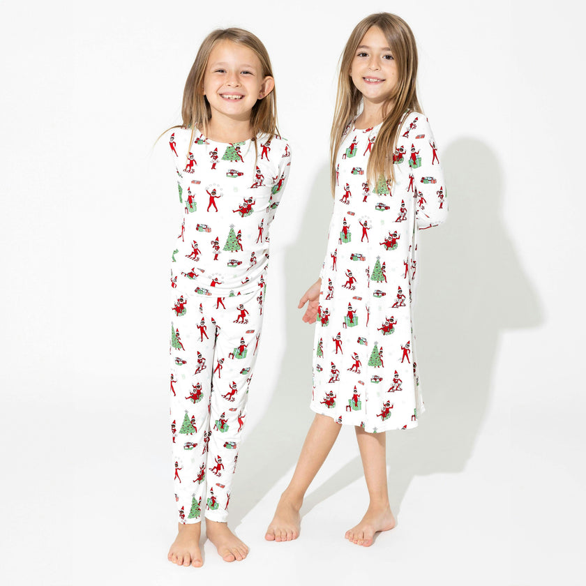 The Elf On The Shelf Bamboo Girls' Long Sleeve Dress