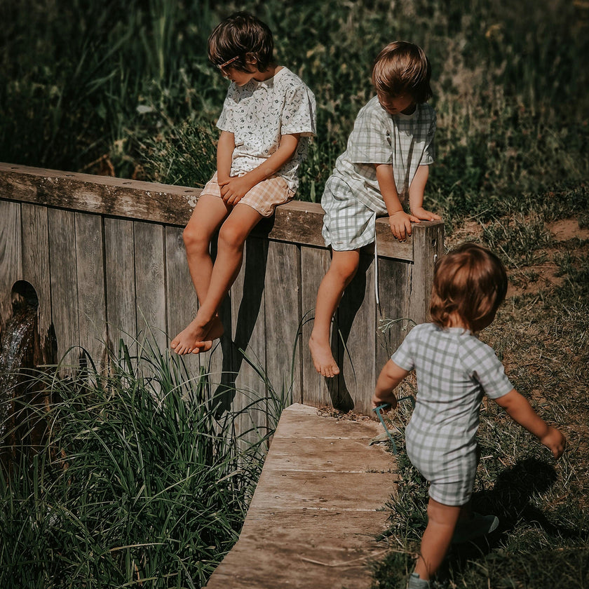 Swim Trunks | UPF + Recycled - Buckwheat Plaid