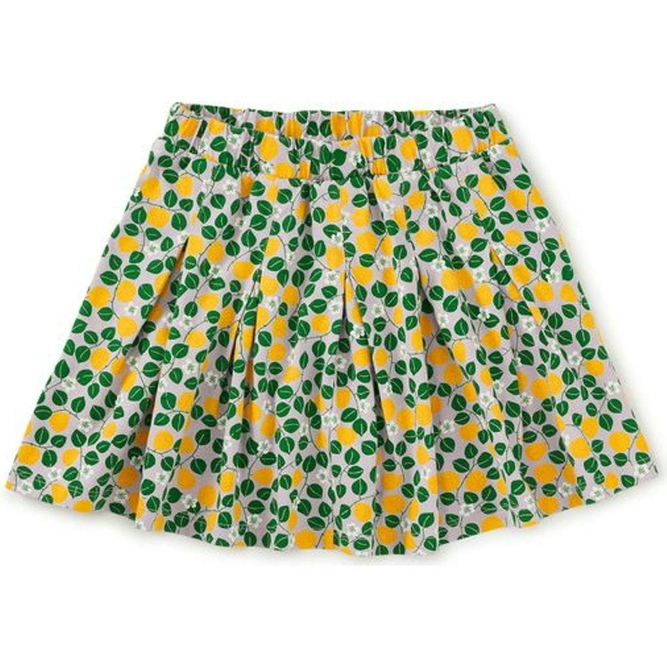 Pleated Jersey Skirt, Multi