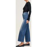 Hepburn Wide Leg High Rise Ankle Jeans Oceanside