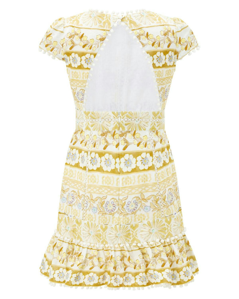 Lara Embroidered Mini Dress