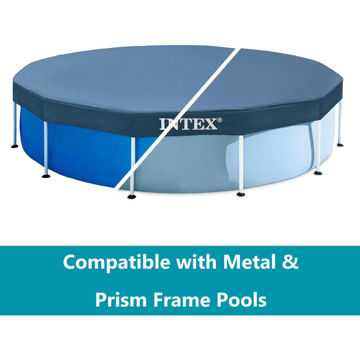 Metal Frame Pool Cover: Round 10'