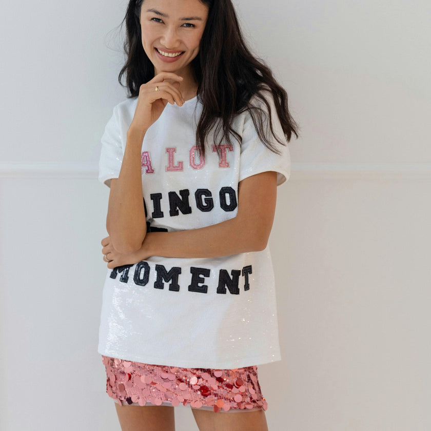 Women's Magic Paillette Mini Hot Pink
