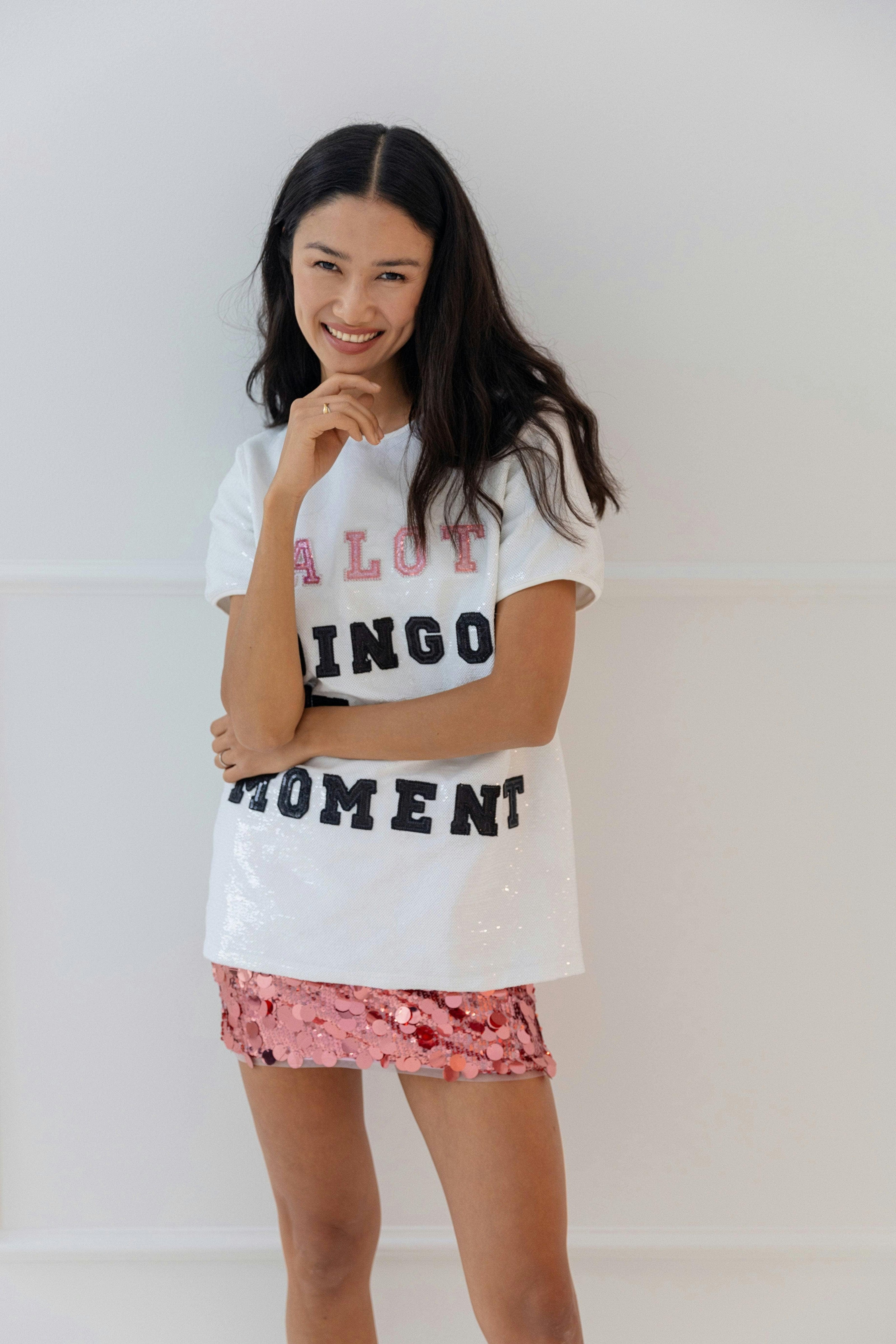 Women's Magic Paillette Mini Hot Pink