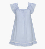 The Lucinda Nightgown - Blue/White Stripe
