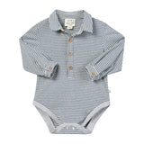 RIPLEY China/Cream Ribbed Stripe Onesie