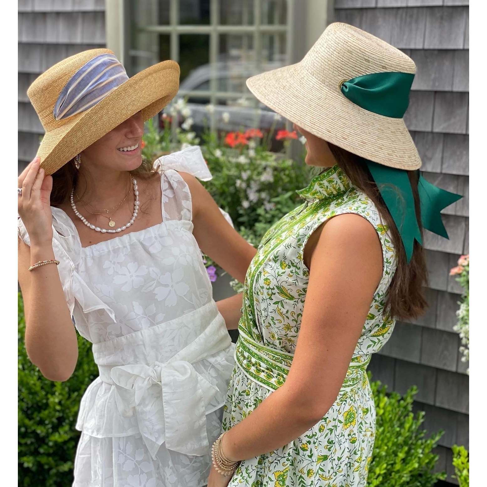 Women's Clematis Wide & Short Brim Grosgrain Ribbon Bucket Hat