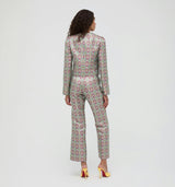 The Doyers Jacket - Baroque Diamond Block Berry/Green
