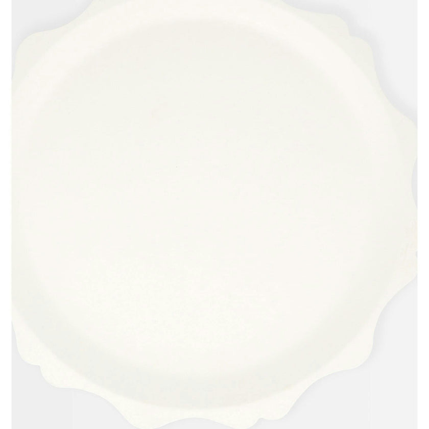 Cream Decorative Edge Compostable Side Plates