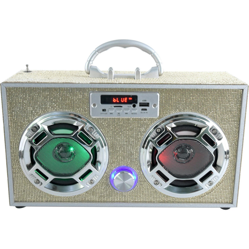 Bluetooth Fm Radio W LED Speakers