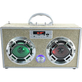 Bluetooth Fm Radio W LED Speakers