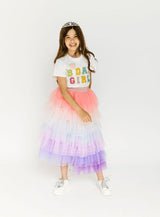 Cotton Candy Ruffled Tire Maxi Tutu