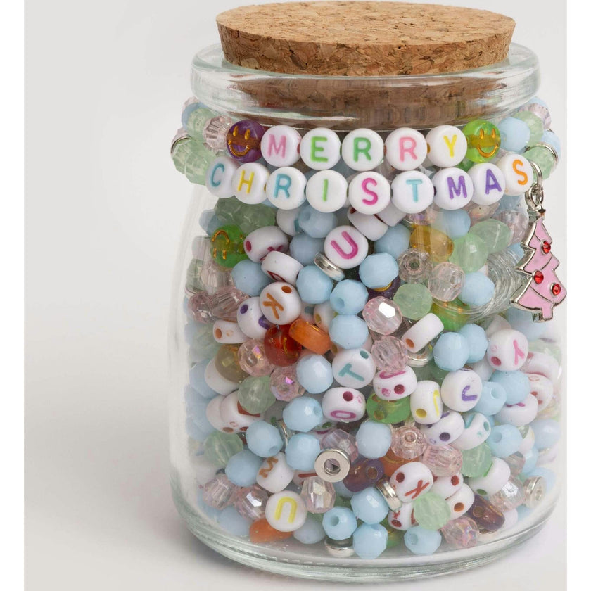 Merry Christmas Pastel Core Pink Mid Century Modern Christmas Tree DIY Jar