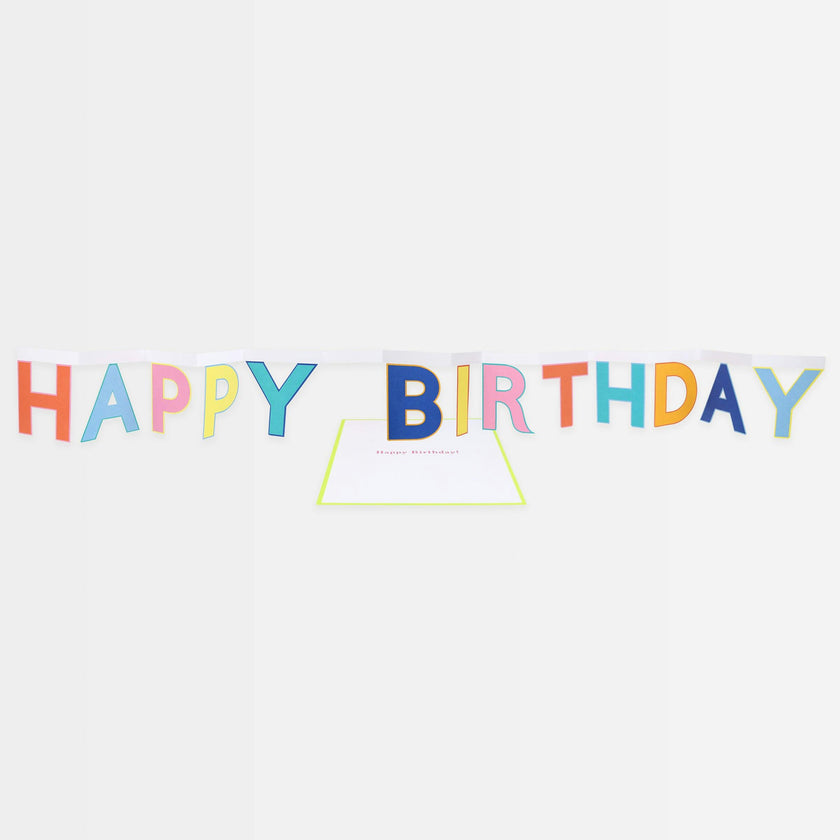 Happy Birthday Banner Birthday Card