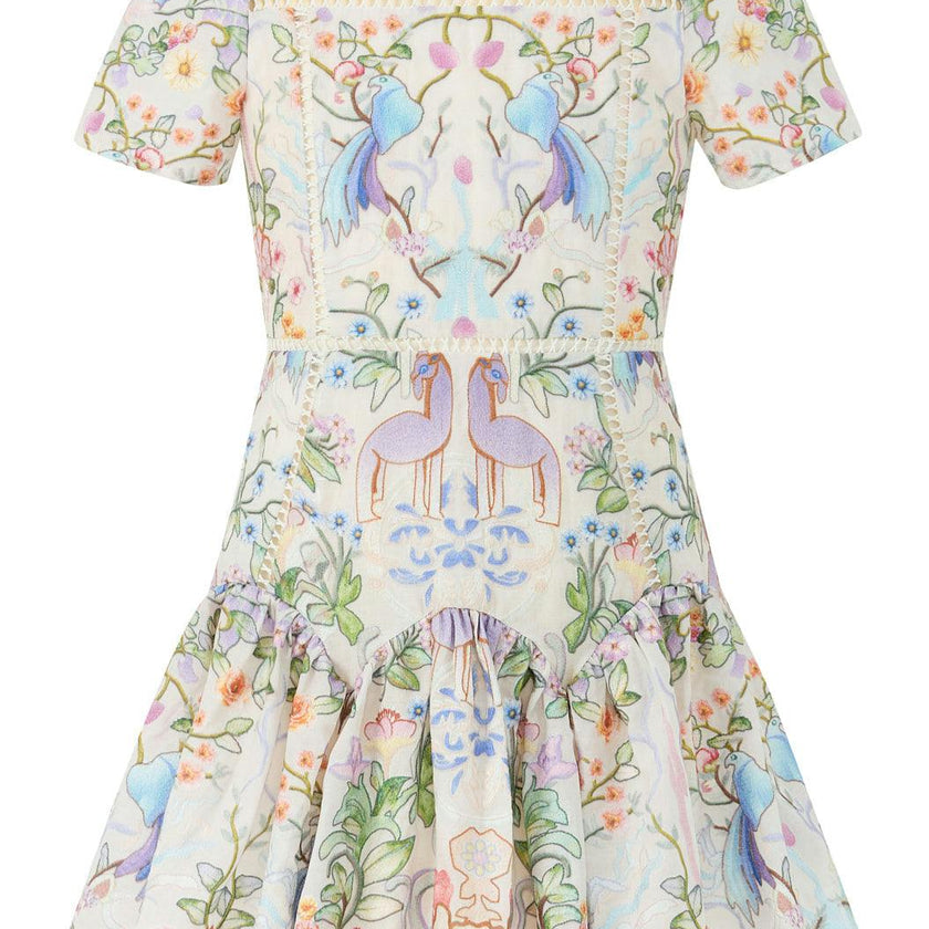 Tatiana Embroidered Mini Dress