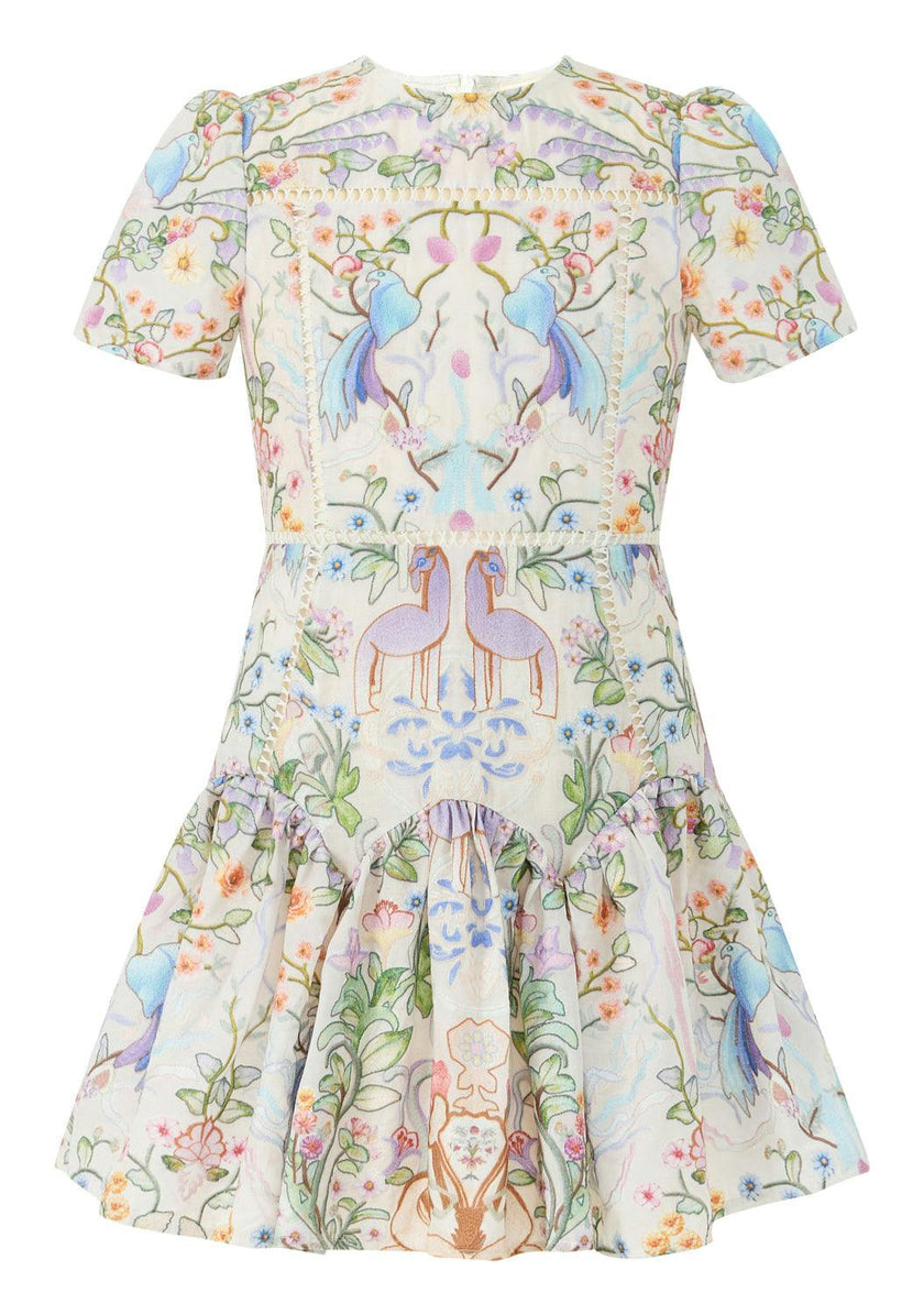 Tatiana Embroidered Mini Dress