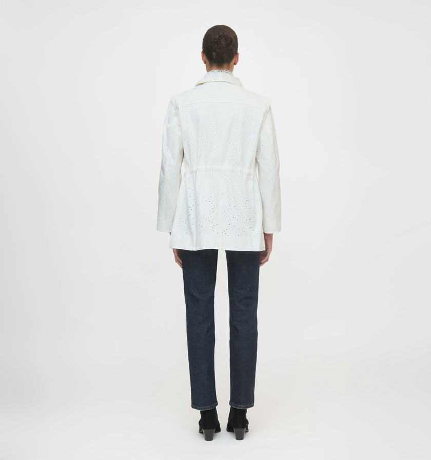 The Gillian Jacket - Ivory Eyelet