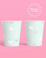 Over the Moon Cups - 50 paper cups