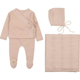 Pointelle Twist Ensemble Layette Set