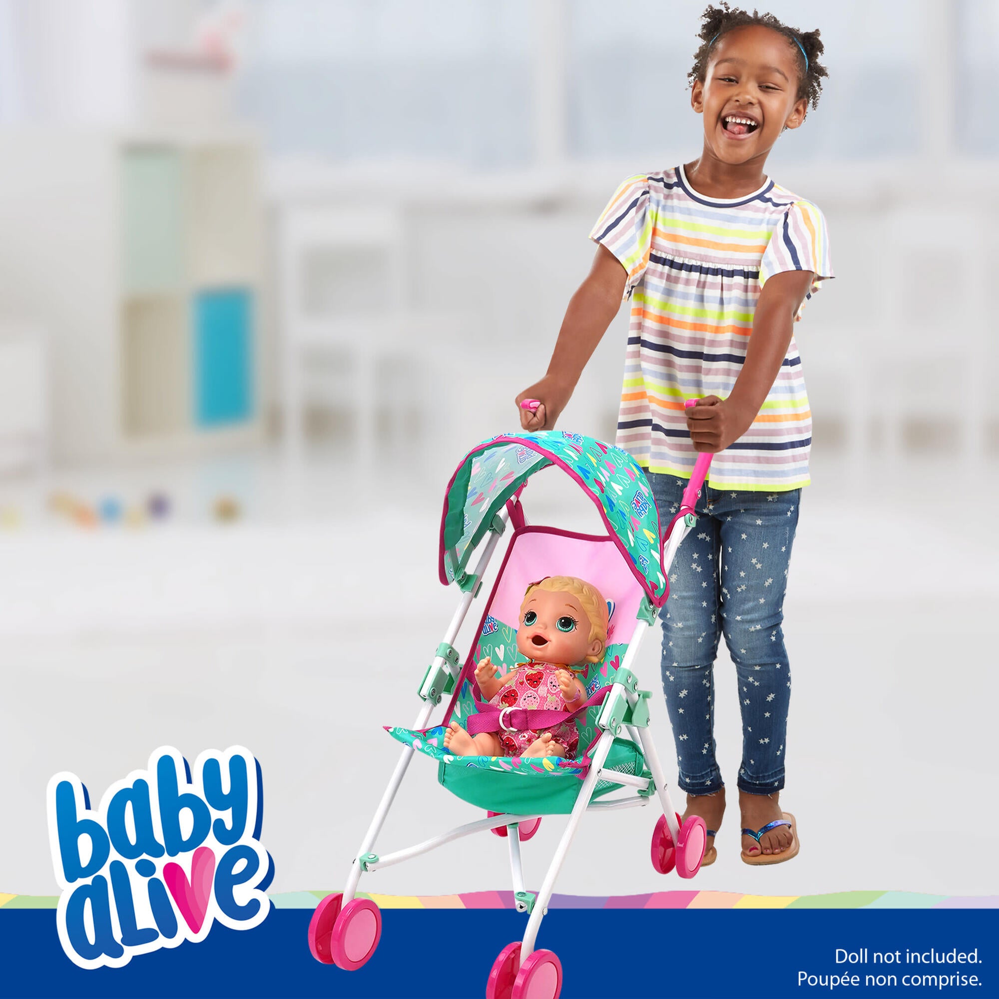 Baby Alive: Doll Umbrella Stroller - Green