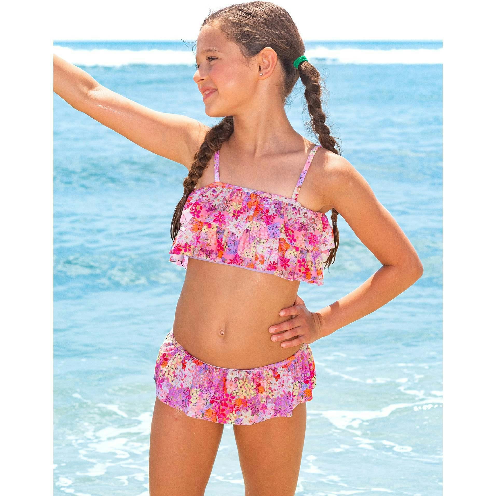 Nalini Ruffle Floral Bikini Swimsuit
