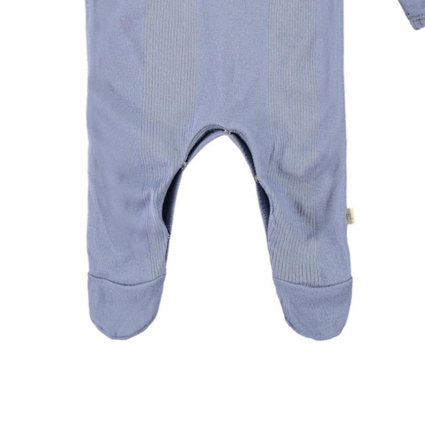 Variegated Rib Lap Tee Footie Pajama