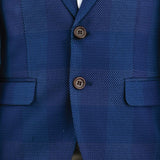 Blue Check Blazer Set