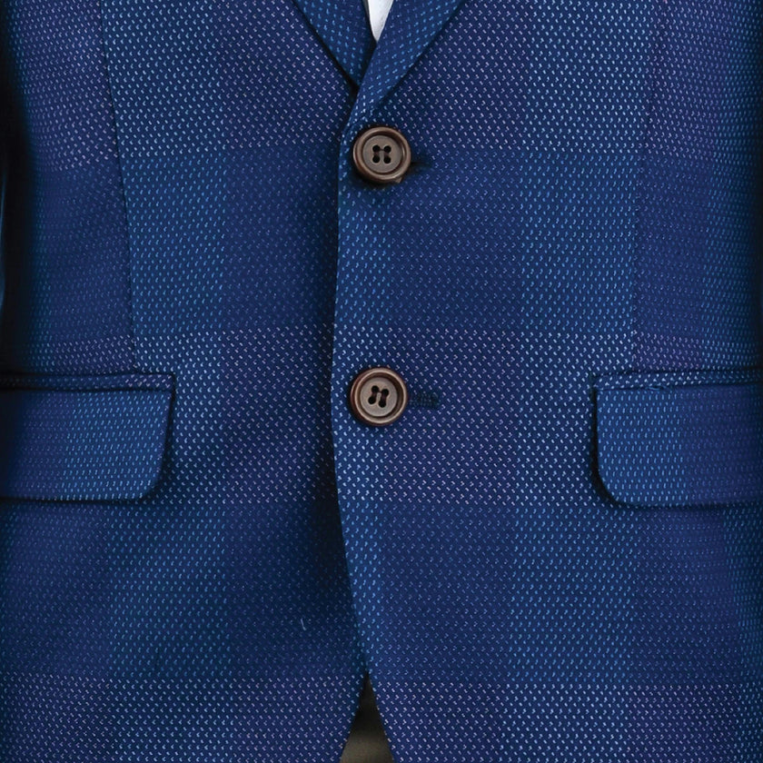 Blue Check Blazer Set