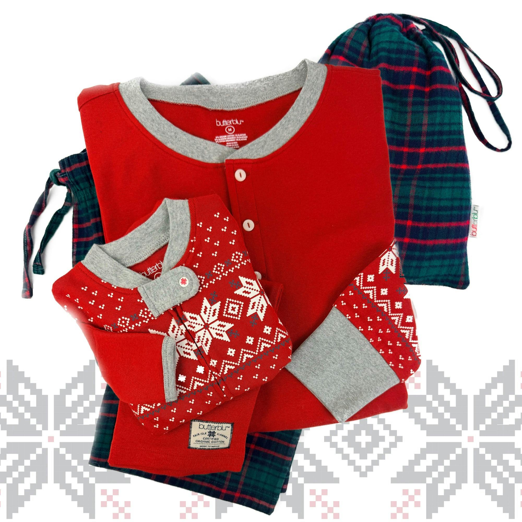 FAIR ISLE + FLANNEL Matching Family Christmas Pajamas