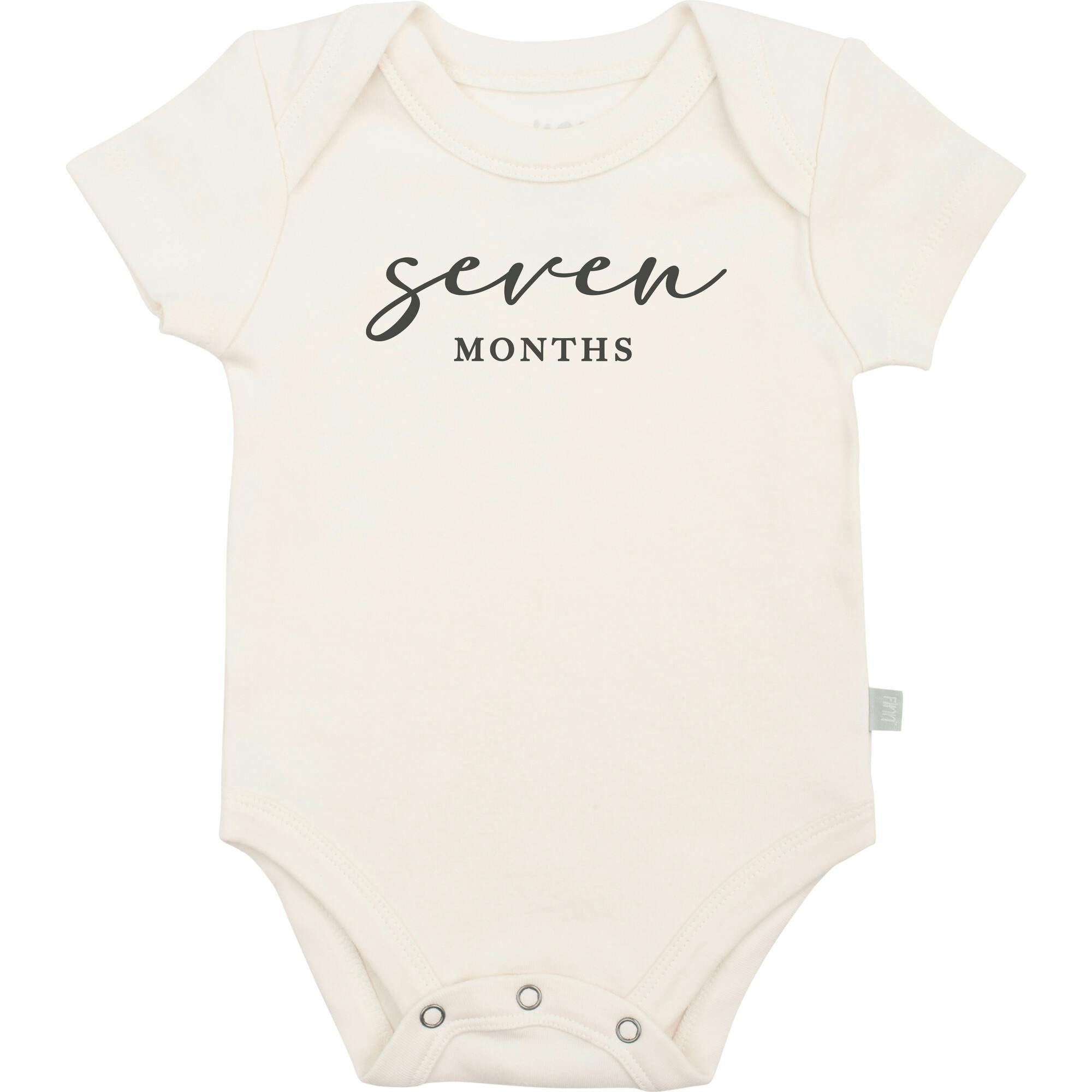 graphic bodysuit | seven months milestone charcoal