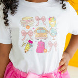 Coquette School Doodle Short Sleeve T-Shirt