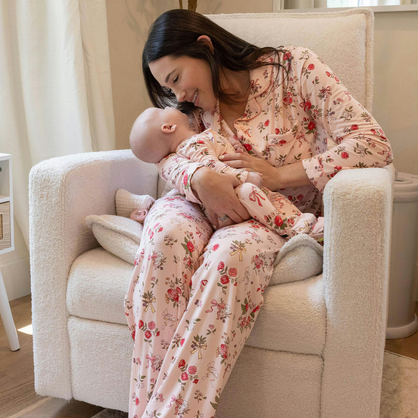 Bows & Blooms Bamboo Women's Pajama Set