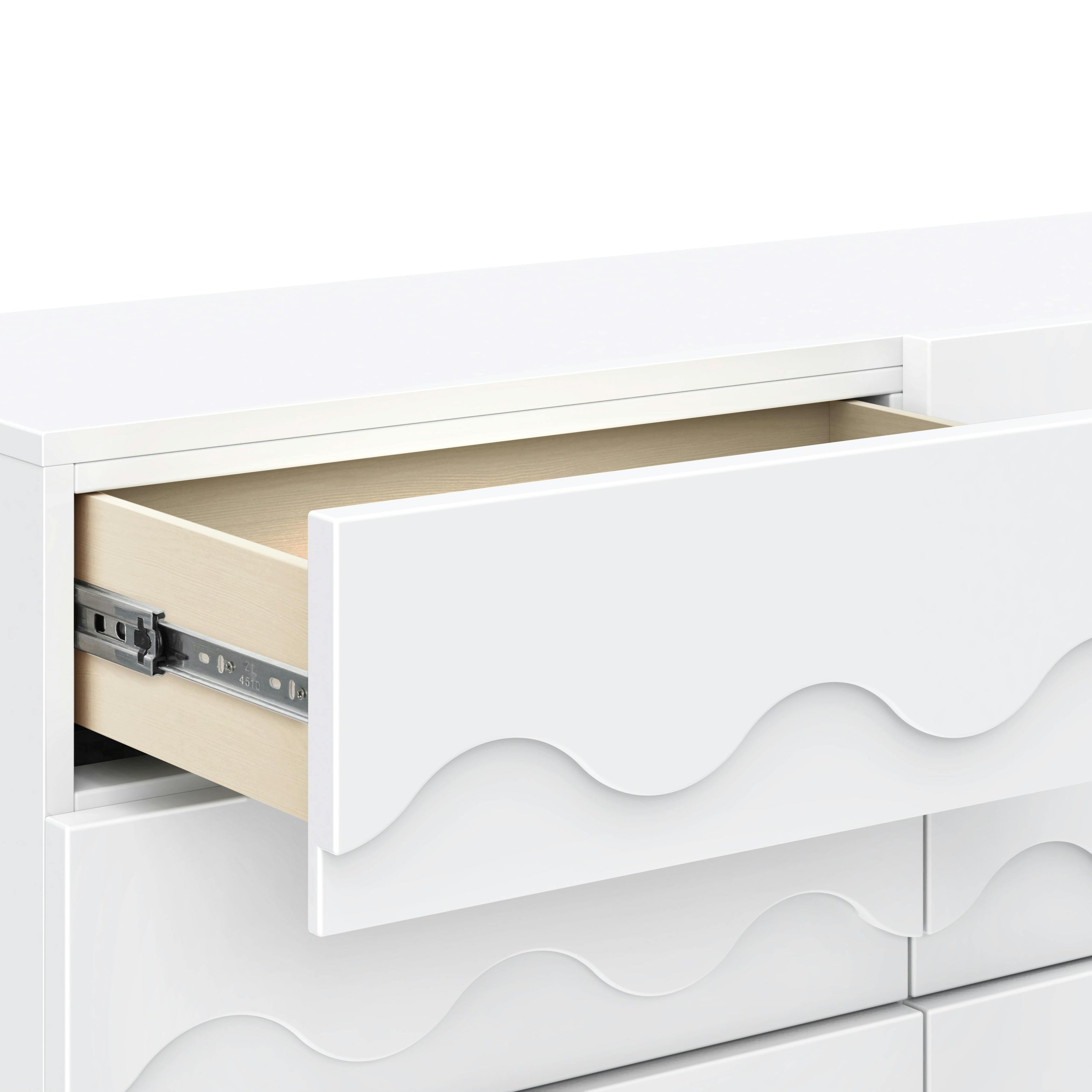Lido Wave 6-Drawer Wide Assembled Dresser (56