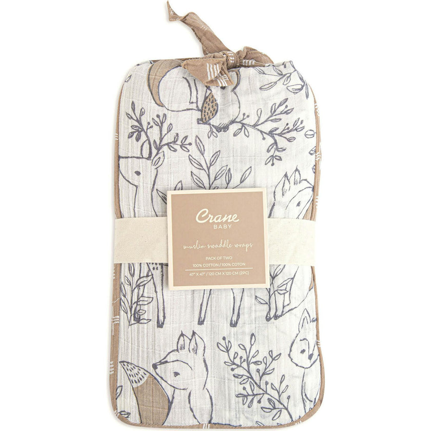 2pc. Swaddle Wraps (Copper Dash & Ezra Print)