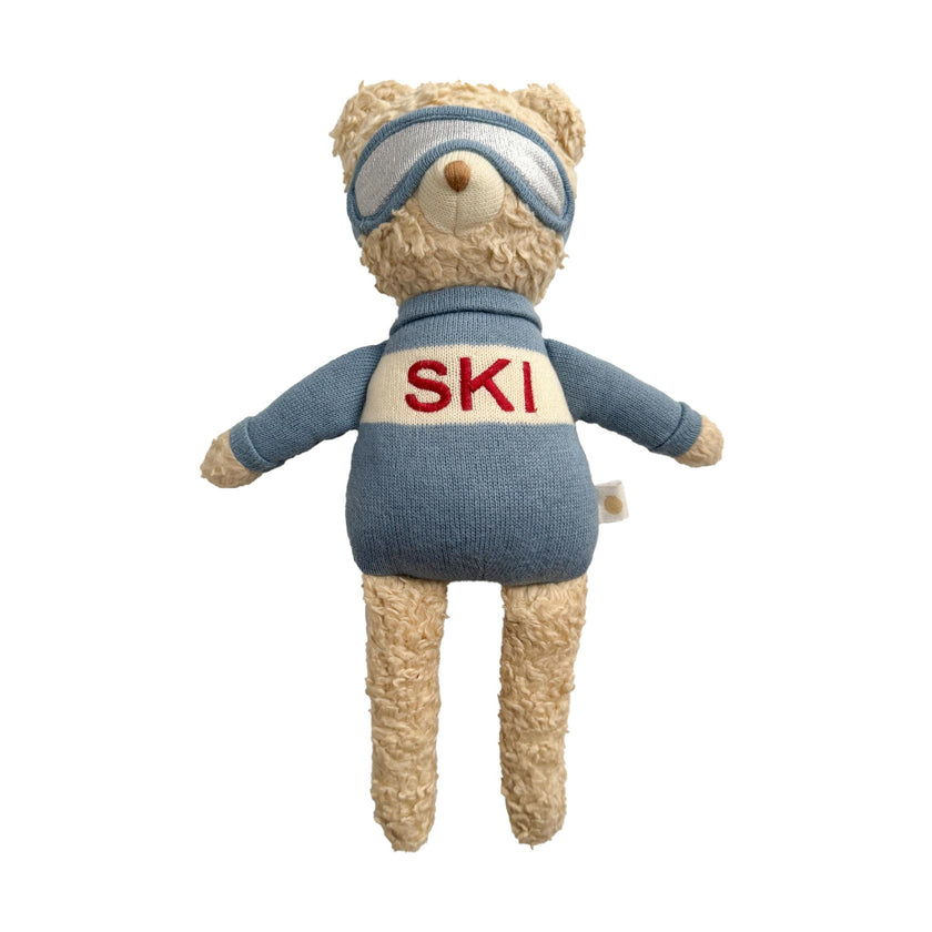 Ski Blanket and Bear Plush Toy Gift Set
