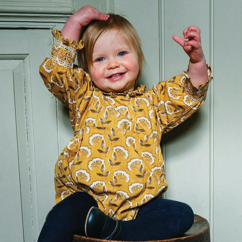 Juniper Queen Annes Lace Print Romper