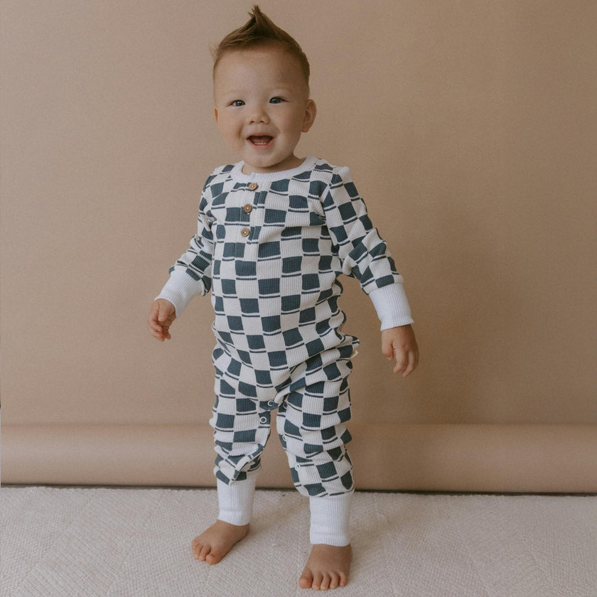 Organic Button Romper