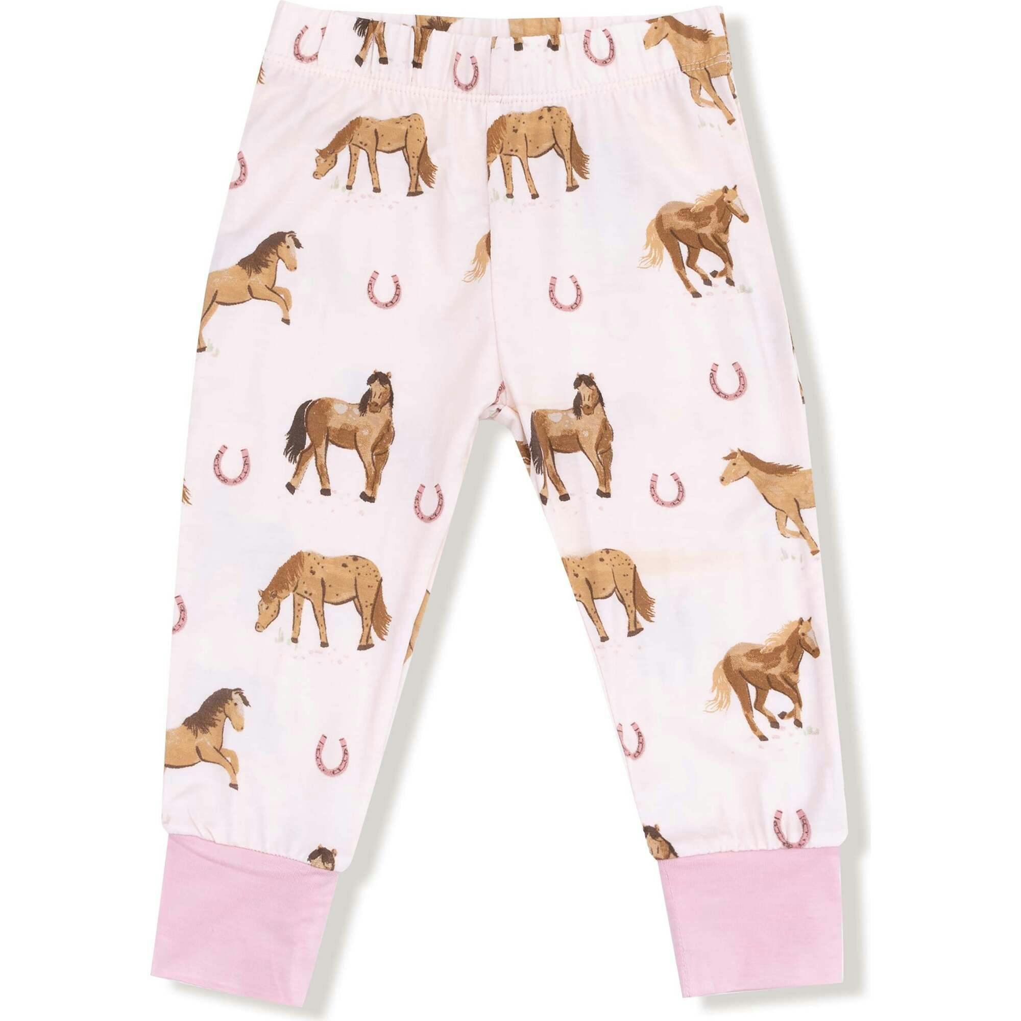 Horses - Pink - Long Sleeve Loungewear Set