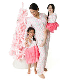 Bow Trellis Tree - Bamboo - Adult Long Sleeve Coat Style with Pants