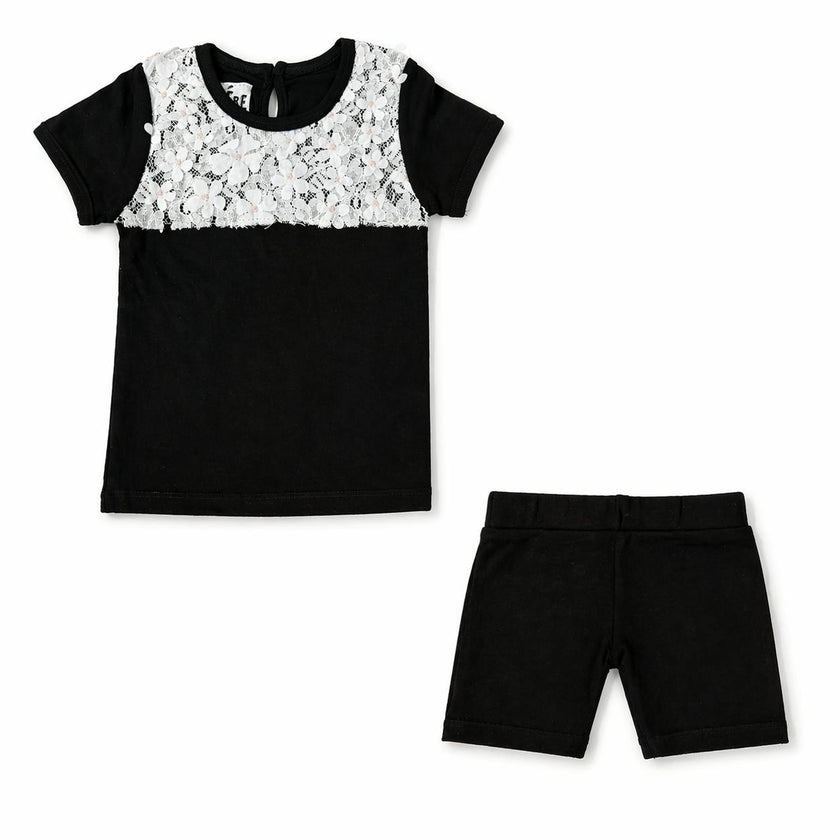 Lace Yoke 2pc Set