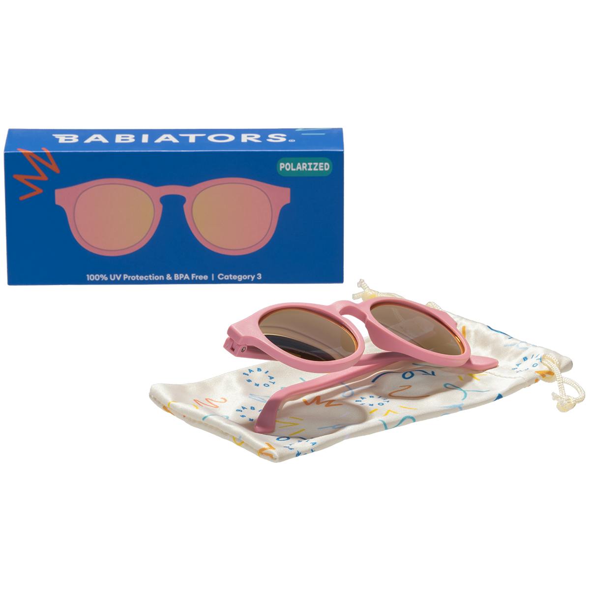 Polarized Keyhole: Pink Mirrored Lens