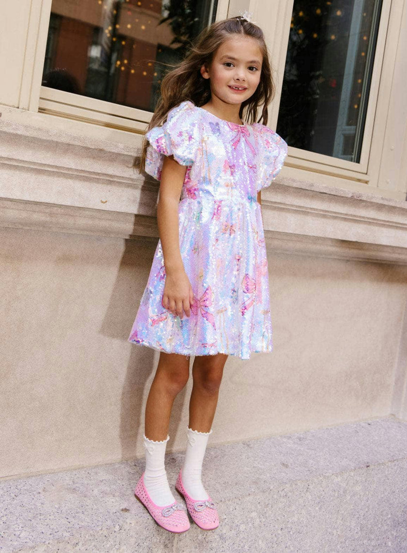 Pretty Bows Sequin Dress