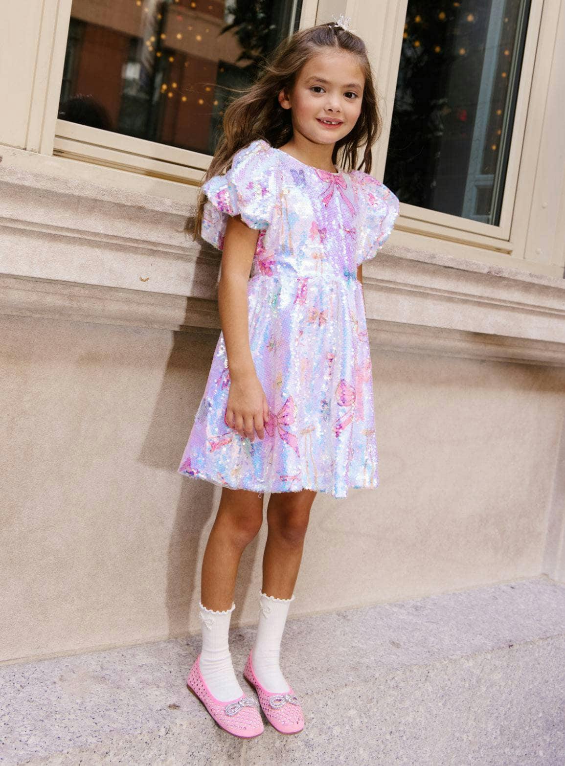 Pretty Bows Sequin Dress