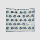 Monogrammed Baby Hedgehog Blanket