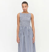 The Cosima Nap Dress - Navy Stripe
