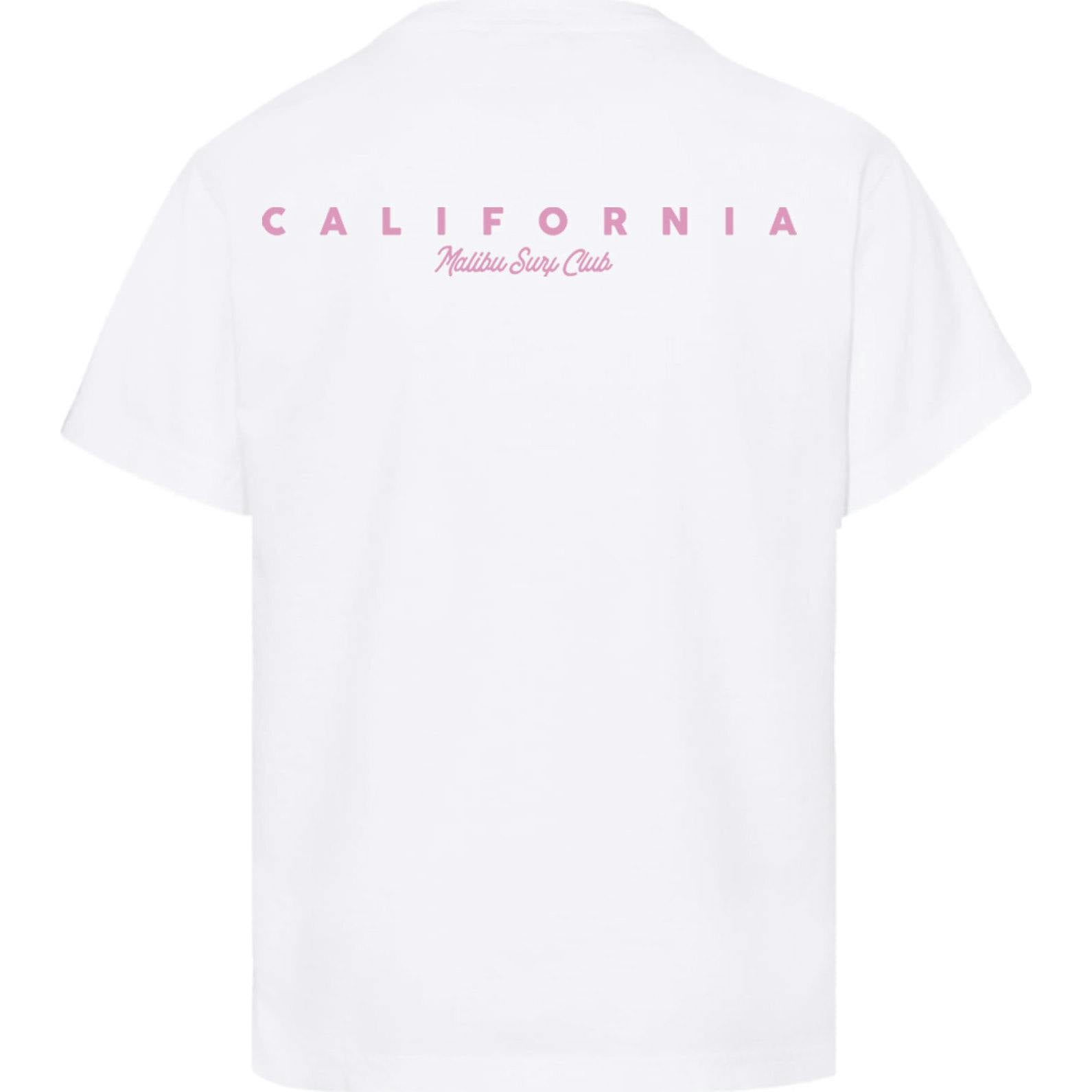 Kids White Malibu T-shirt-Unisex