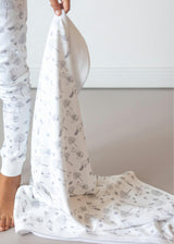 Gray Raccoon Pima Cotton Baby Blanket
